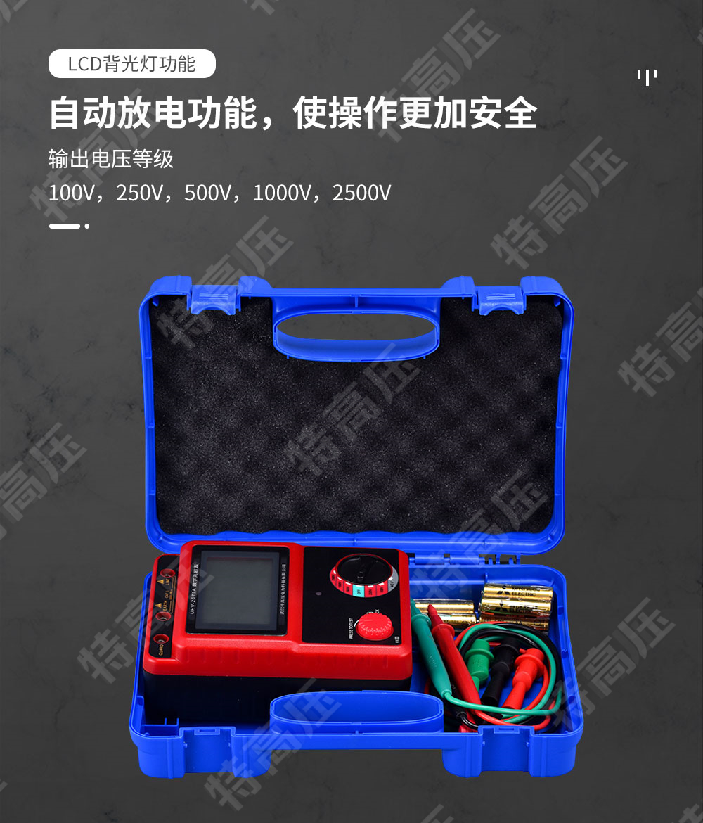 HT2671A 數(shù)字兆歐表(2500V)(圖3) HT2671A 數(shù)字兆歐表(2500V)(圖3)